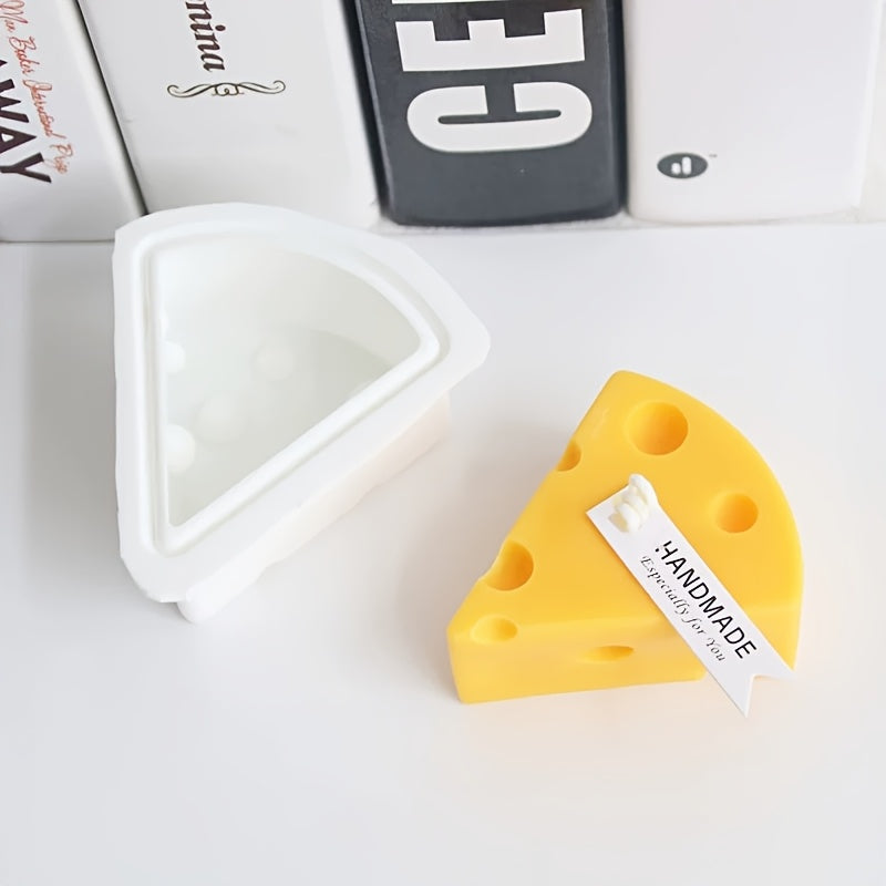 1/2个可重复使用的不粘硅胶模具 - 多用途蜡烛和仿真模具，适用于创意手工制作 - 易于清洁
