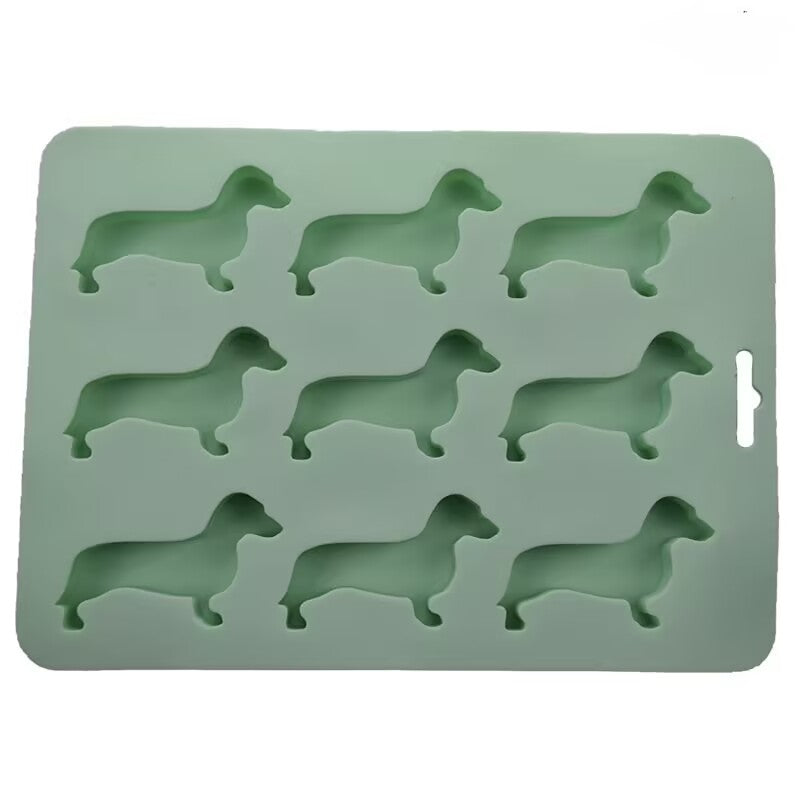 Versatile Dachshund-Shaped Silicone Mold for Ice, Candy, and Chocolates - Perfect for Parties, Easy Cleanup, Kitchen Must-Have