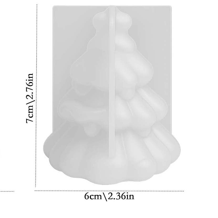 Handmade Christmas Tree Candle Silicone Mold Set with Star Top Decoration. DIY Essential Oil Wax Creative Gift Making Tool Type. It Can Be Used to Make Fragrance Candles, Creating A Romantic And Meaningful Item for The Whole House.