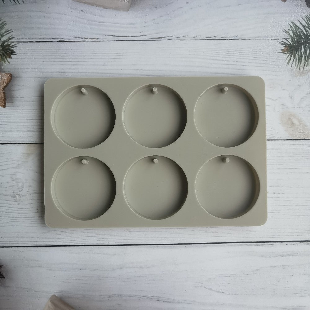 1pc Fantasy-Themed Silicone Aromatherapy Mold, 6-Cavity Round DIY Wax Crafting Tool, Fantasy Theme