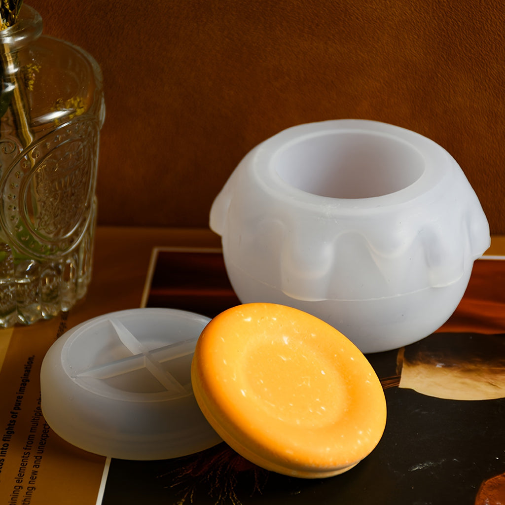 Silicone Mold Storage Jar - Honey Candle Cup - Drip Silicone Plaster Storage DIY Mold