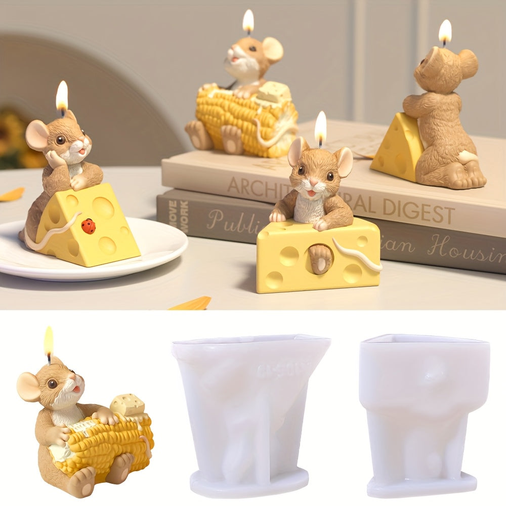 DIY Mouse Scent Silicone Mold 3D Cartoon Animal Mold