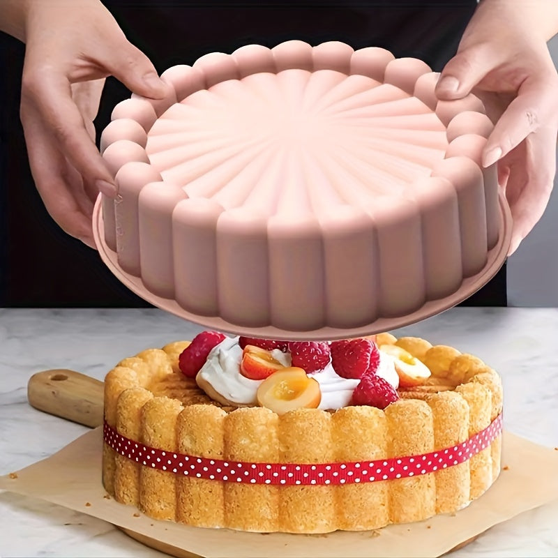 One Piece, This Versatile Non-Stick Silicone Cake Mold Is Perfect for Making Delicious Cakes, Ideal for Occasions Like Weddings And Birthdays! (7.68 Inches)