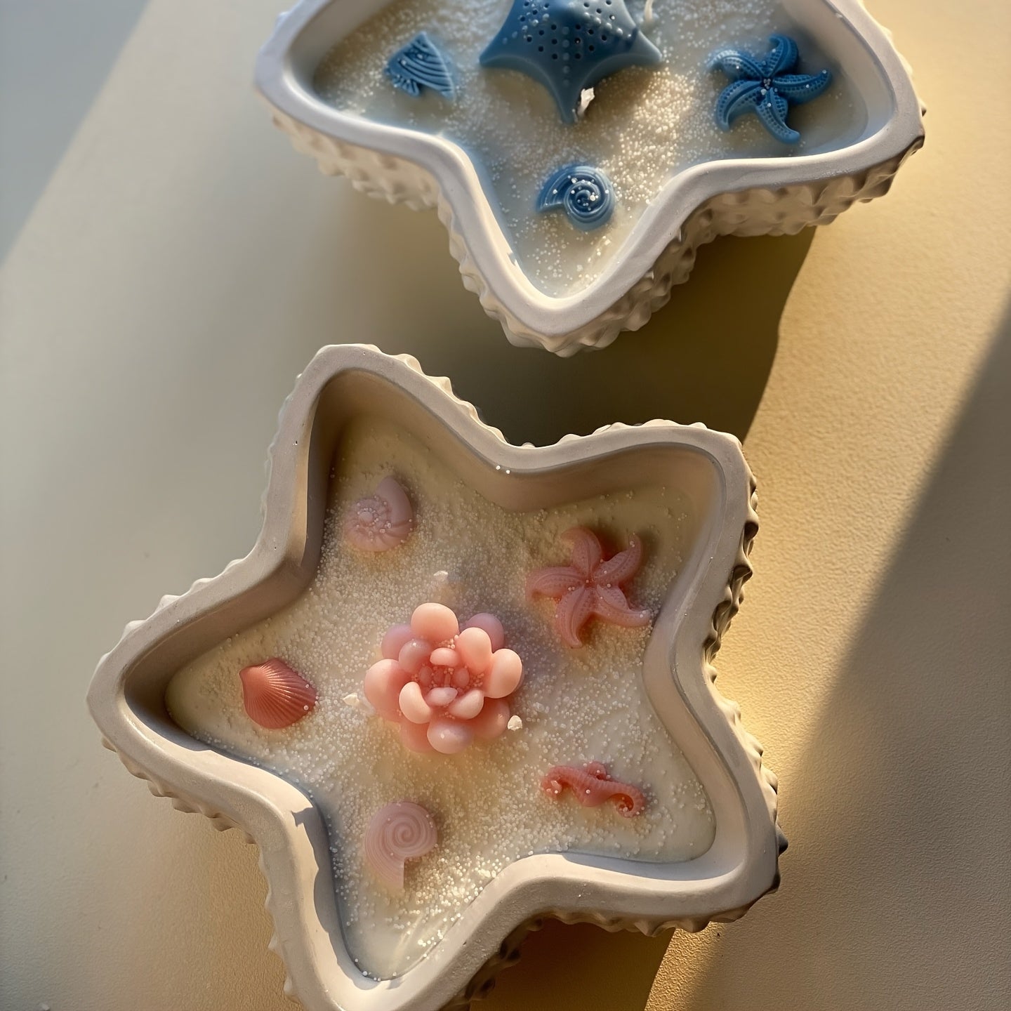 Starfish Wave Point Silicone Mold for Candle Holders - 3D Epoxy Resin Casting, Jar, Clay Storage Box & Jewelry Container Crafts