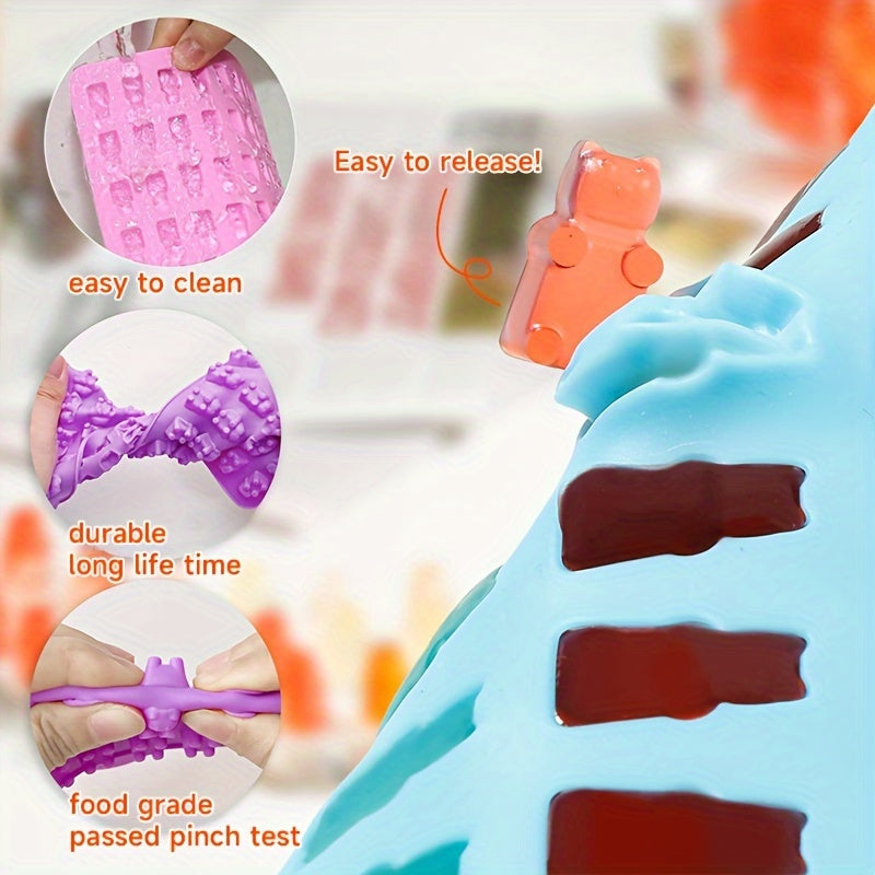 Dinosaur Gummy Molds, Bear Gummy Molds, Mini Silicone Molds, Gummy Molds, Droppers, Perfect for Non-Stick Silicone Molds