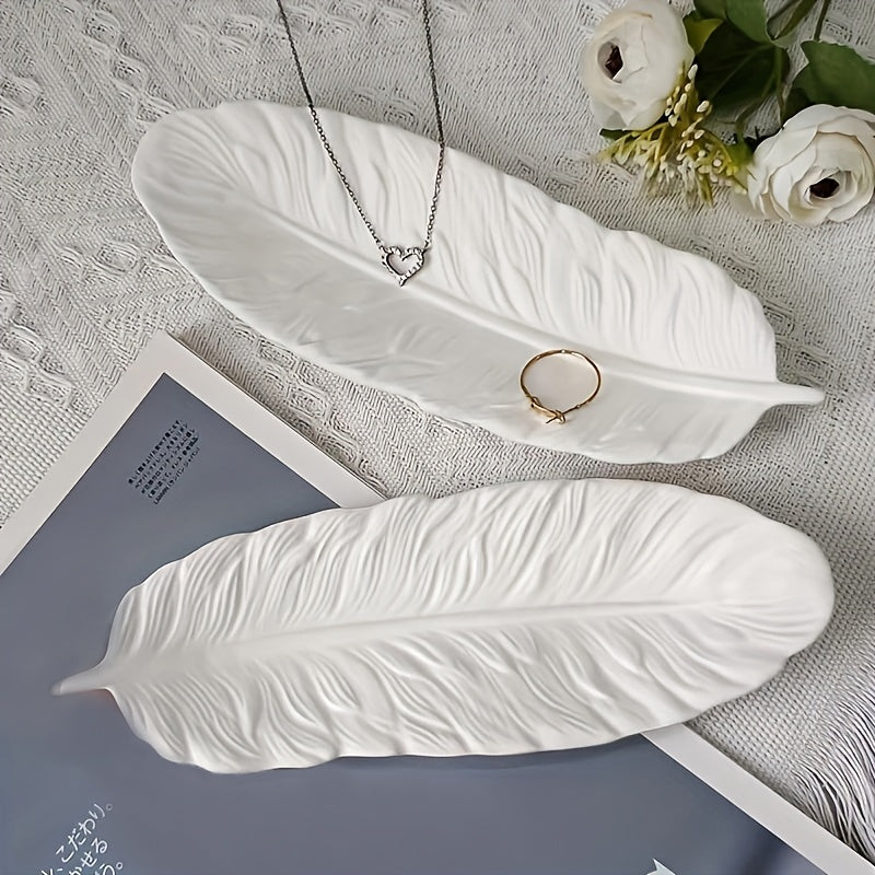 Silicone Mold for Plaster Feather Dishes