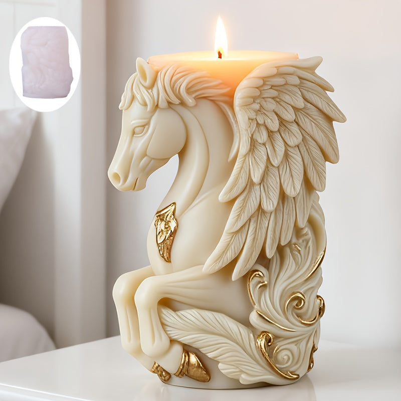 3D Pegasus Candle Silicone Mold