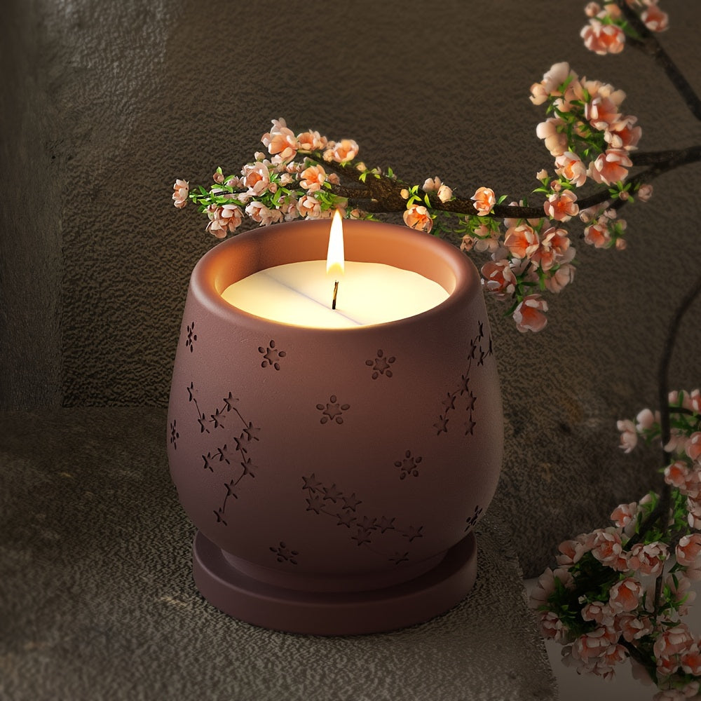 1pc storage jar silicone mold, jewelry storage jar mold, creative 's breath constellation pudding bottle candle cup mold, suitable for resin plaster casting star-shaped decorative ornaments making tools