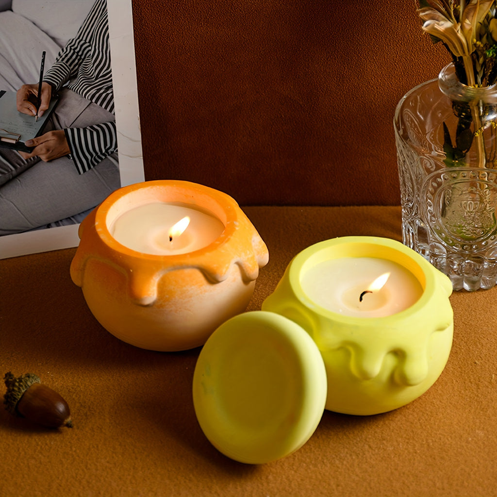 Silicone Mold Storage Jar - Honey Candle Cup - Drip Silicone Plaster Storage DIY Mold