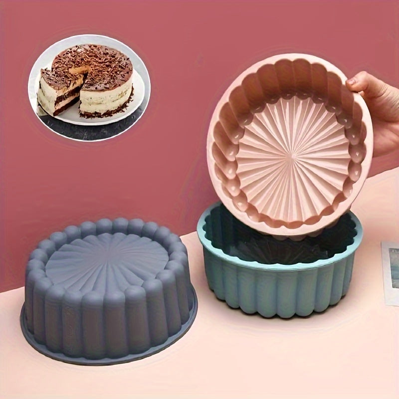 One Piece, This Versatile Non-Stick Silicone Cake Mold Is Perfect for Making Delicious Cakes, Ideal for Occasions Like Weddings And Birthdays! (7.68 Inches)