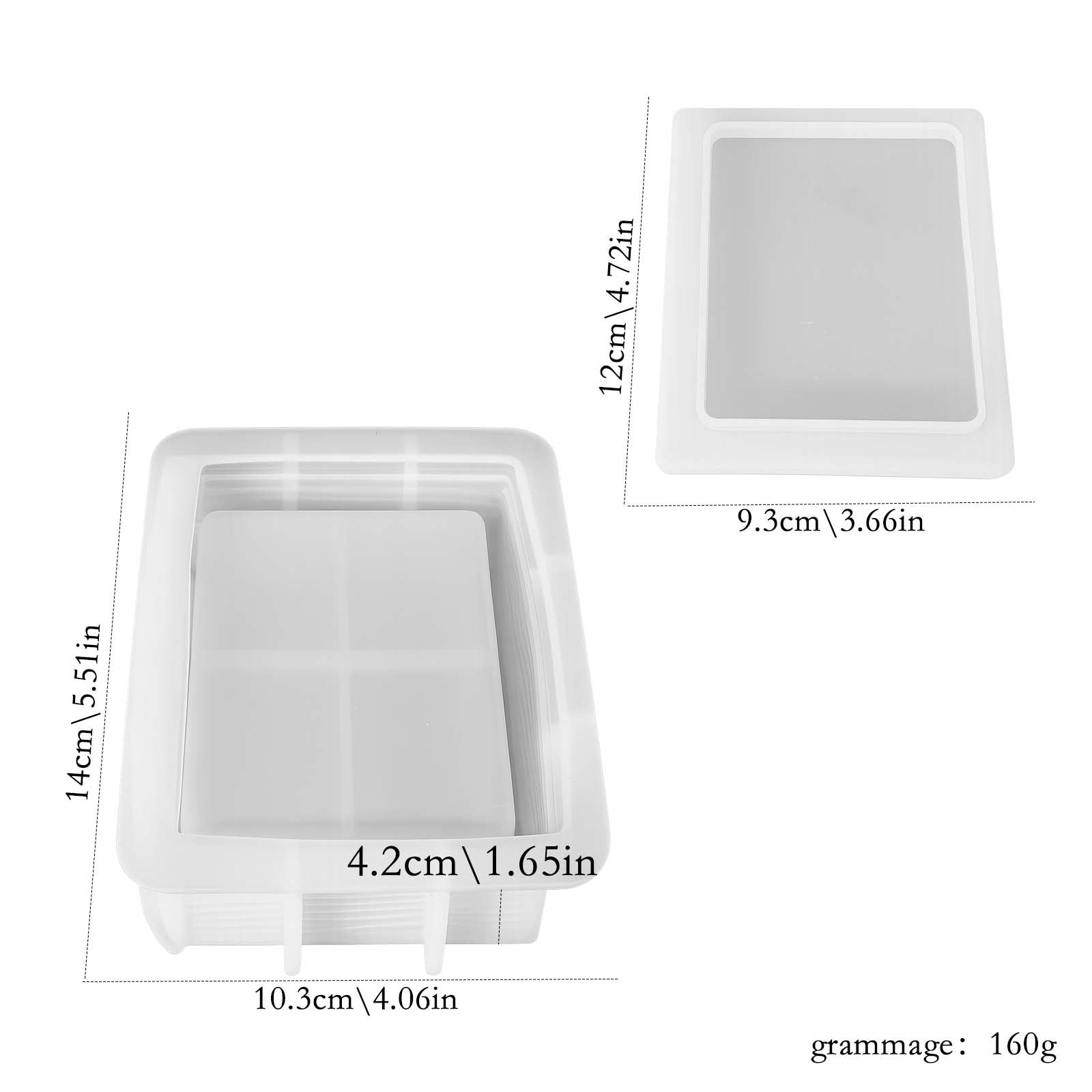 Silicone Mold for a Book-Shaped Candle Holder - an Ornament for Aromatherapy Candles