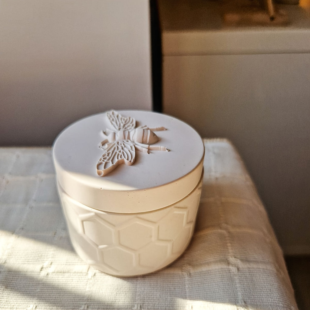 Silicone Resin Molds for Candle Holders, Bee Jar Storage Box, Epoxy Resin Molds, Cup Molds, DIY Craft Molds for Home Decor, Jewelry Making, and Craft Supplies, Candle Making Supplies, Detailed Bee Design
