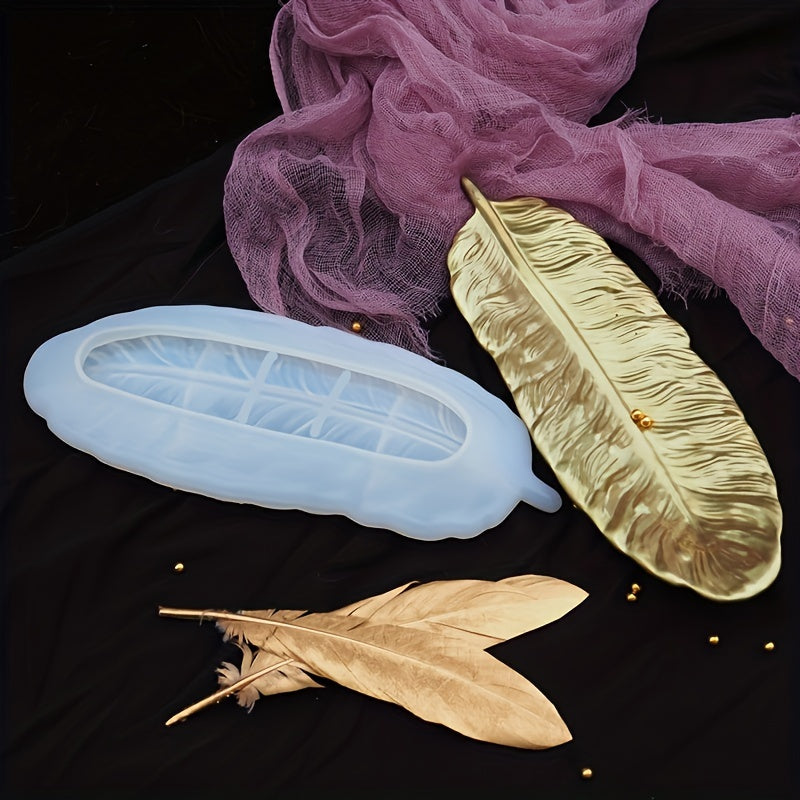 Silicone Mold for Plaster Feather Dishes
