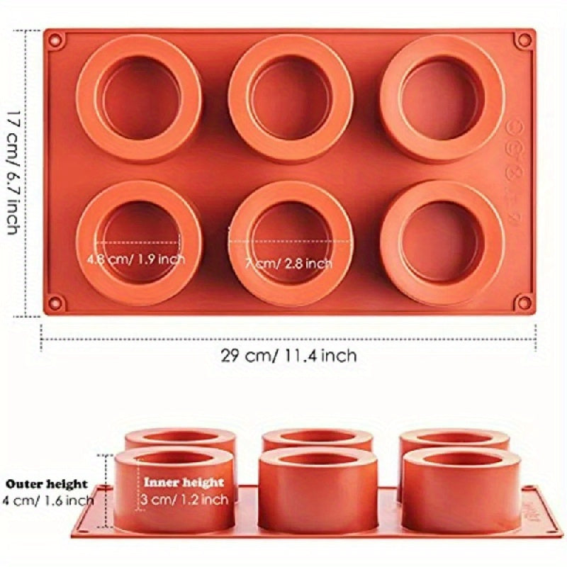 1pc Food-Safe Silicone Mold with Concave-Convex Design for Pudding Cakes, Soap, Candles & Bread - Multi-Use Non-Stick Baking & DIY Mold for Creative Desserts