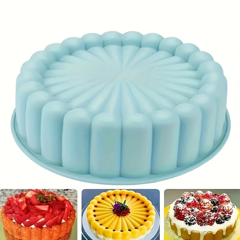 One Piece, This Versatile Non-Stick Silicone Cake Mold Is Perfect for Making Delicious Cakes, Ideal for Occasions Like Weddings And Birthdays! (7.68 Inches)
