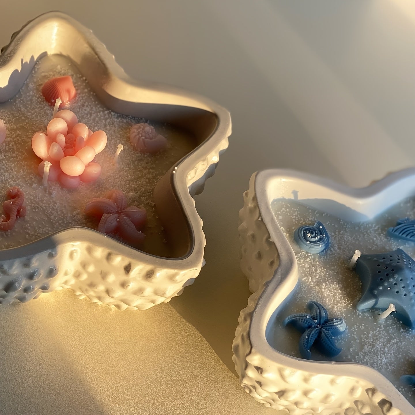 Starfish Wave Point Silicone Mold for Candle Holders - 3D Epoxy Resin Casting, Jar, Clay Storage Box & Jewelry Container Crafts