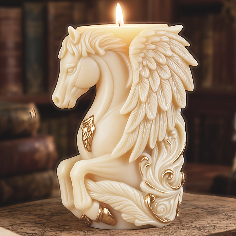 3D Pegasus Candle Silicone Mold