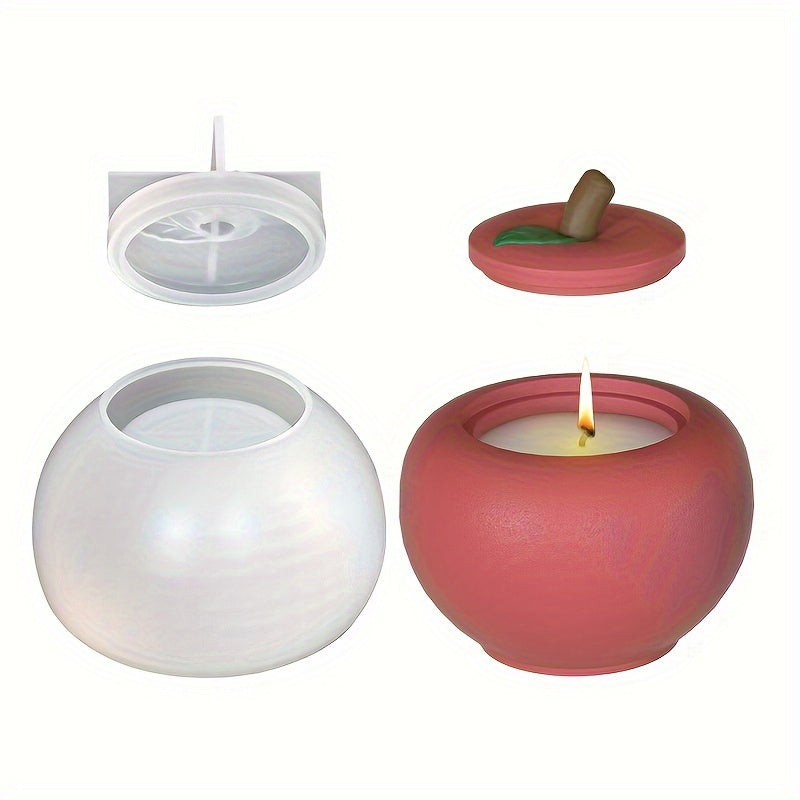 Versatile Silicone Mold with Lid - For DIY Candle Jars, JVersatile Silicone Mold with Lid - For DIY Candle Jars, Jewelry Storage Boxes & Home Decor - Epoxy Resin, Cement, Concrete, Gypsum Clay Crafting