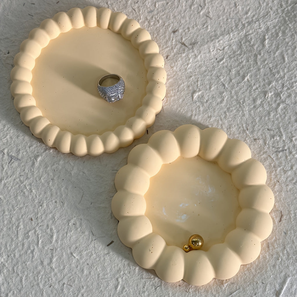 Round Bubble Coaster Silicone Molds for DIY Epoxy Jewelry Storage Tray, Plaster Tray, Cement Cup Pad, Injection Resin Mold