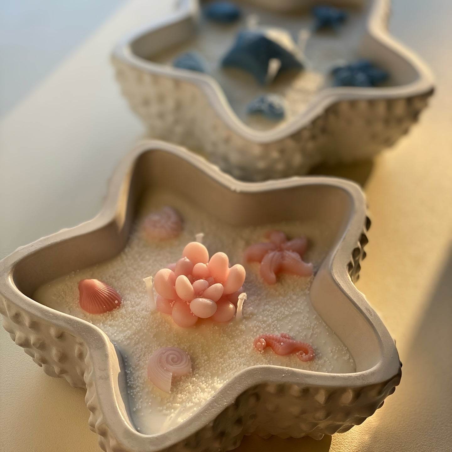 Starfish Wave Point Silicone Mold for Candle Holders - 3D Epoxy Resin Casting, Jar, Clay Storage Box & Jewelry Container Crafts
