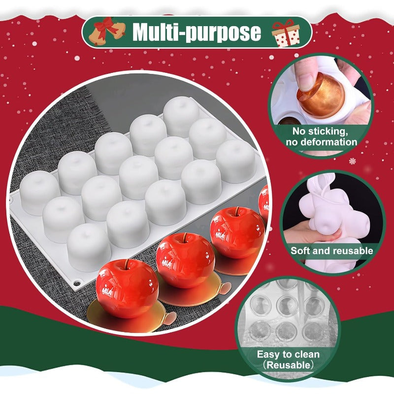 Apple Silicone Baking Mold