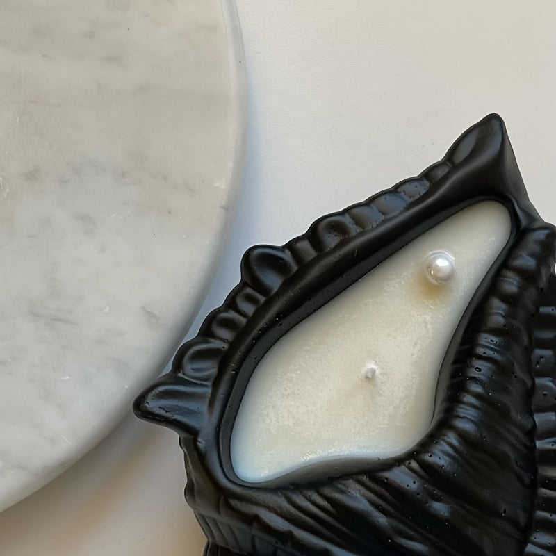3D Seashell Candle Jar Silicone Molds Conch Candle Cup Epoxy Casting Mold Resin Shell Shape Wax Container Mould for DIY Making Plaster Concrete Storage Box Home Decor Planter Clay Flowerpot Crafts
