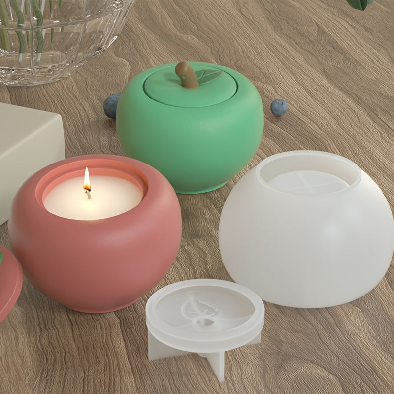 Versatile Silicone Mold with Lid - For DIY Candle Jars, JVersatile Silicone Mold with Lid - For DIY Candle Jars, Jewelry Storage Boxes & Home Decor - Epoxy Resin, Cement, Concrete, Gypsum Clay Crafting