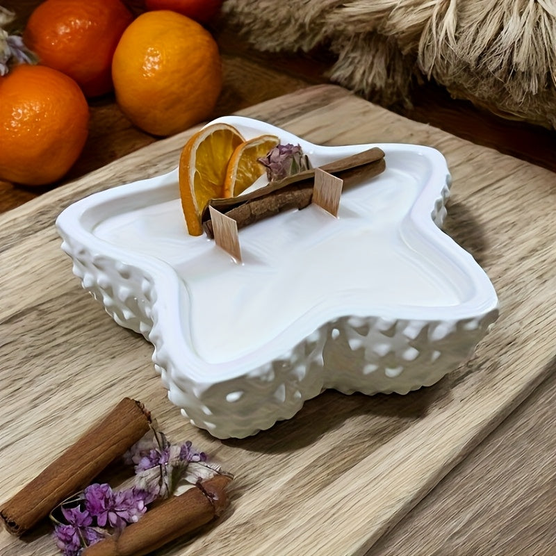Starfish Wave Point Silicone Mold for Candle Holders - 3D Epoxy Resin Casting, Jar, Clay Storage Box & Jewelry Container Crafts