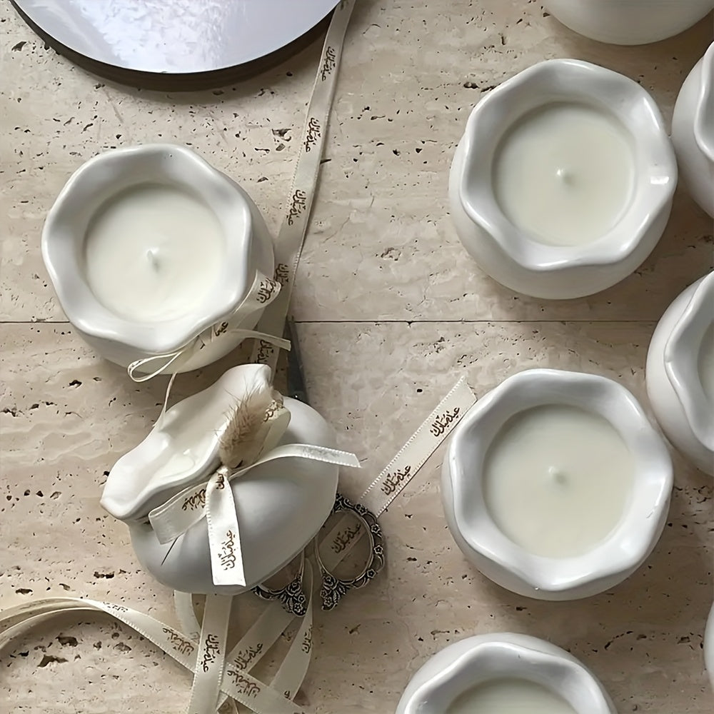 Fishbowl Shaped Candle Jar Silicone Mold, Silicone Candle Holder Mold for Plaster Concrete Cement Resin Casting