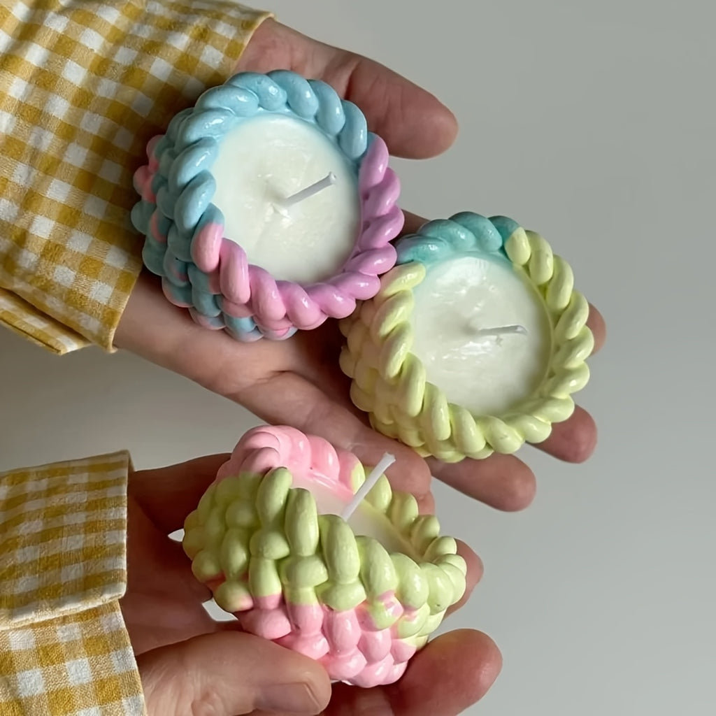 Silicone Resin Casting Molds, Round Cylinder Rope Design, DIY Crafts Candle Container, Plaster Resin Jewelry Holder, Handmade Storage Box Mold for Home Decor