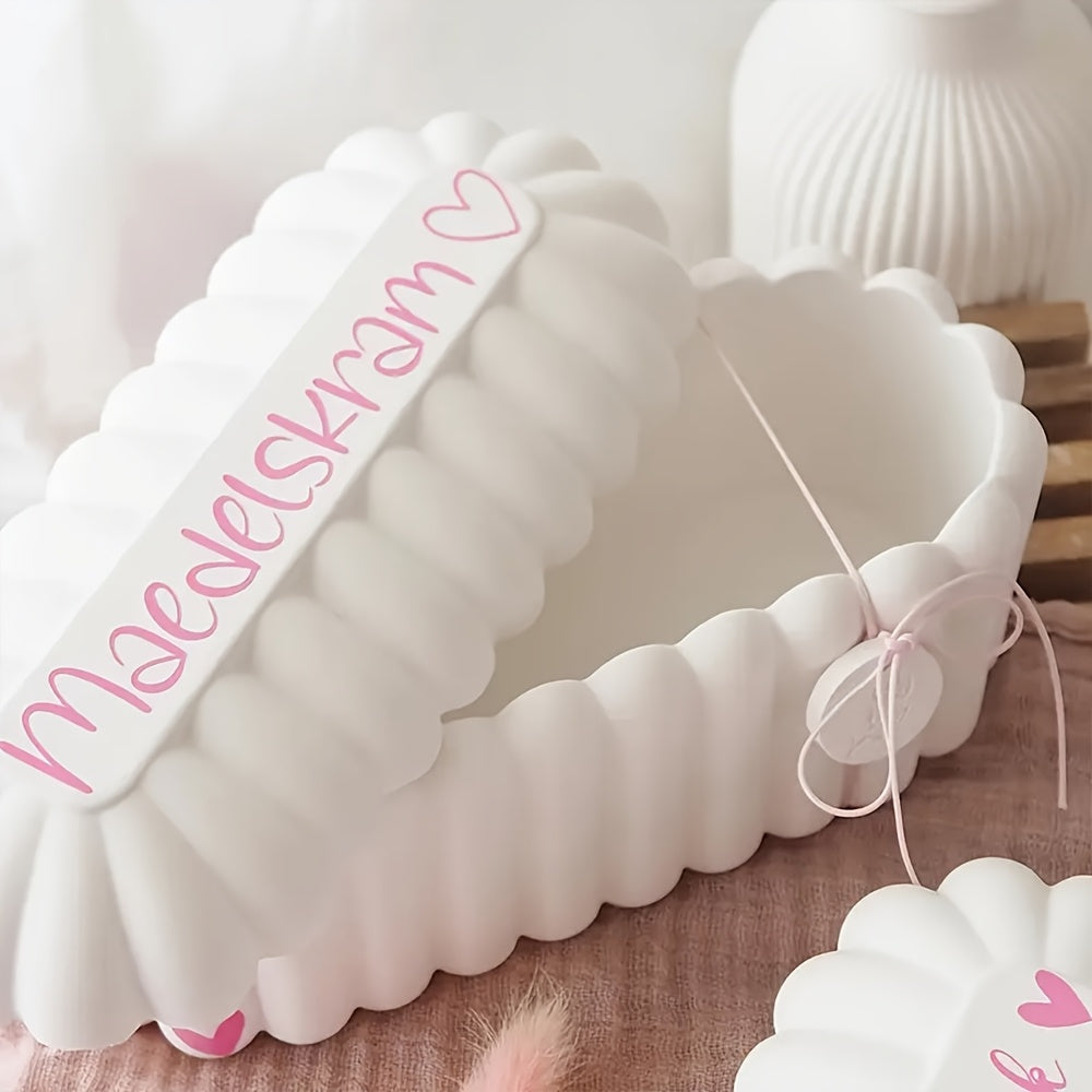 Set of 3 Oval Silicone Molds with Lids, Designed for Making Candle Jars Using Resin, Plaster, Or Concrete. Ideal for Projects And Home Decor