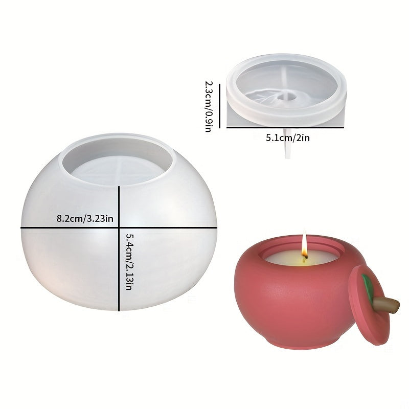 Versatile Silicone Mold with Lid - For DIY Candle Jars, JVersatile Silicone Mold with Lid - For DIY Candle Jars, Jewelry Storage Boxes & Home Decor - Epoxy Resin, Cement, Concrete, Gypsum Clay Crafting
