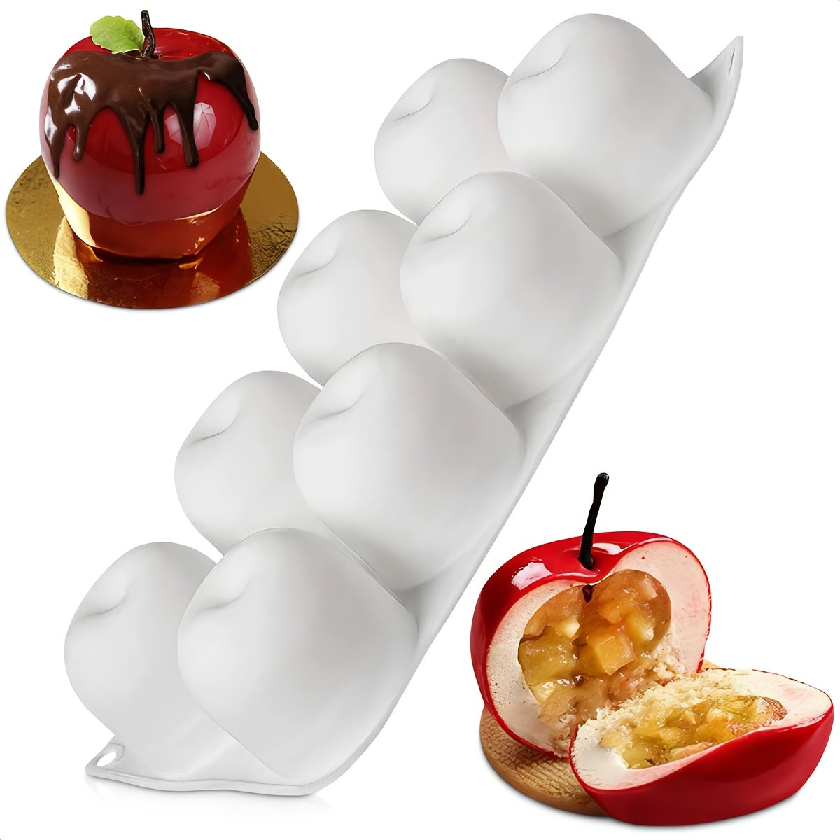 Apple Silicone Baking Mold