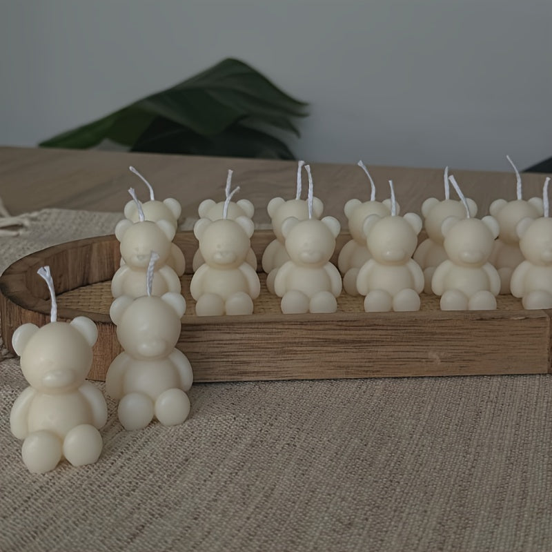 Adorable Bear-Scented Candle Molds, Bear Soap Molds, Silicone Molds for Candles, Home Decor Clay Molds, Resin Bear Cartoon Animal Molds