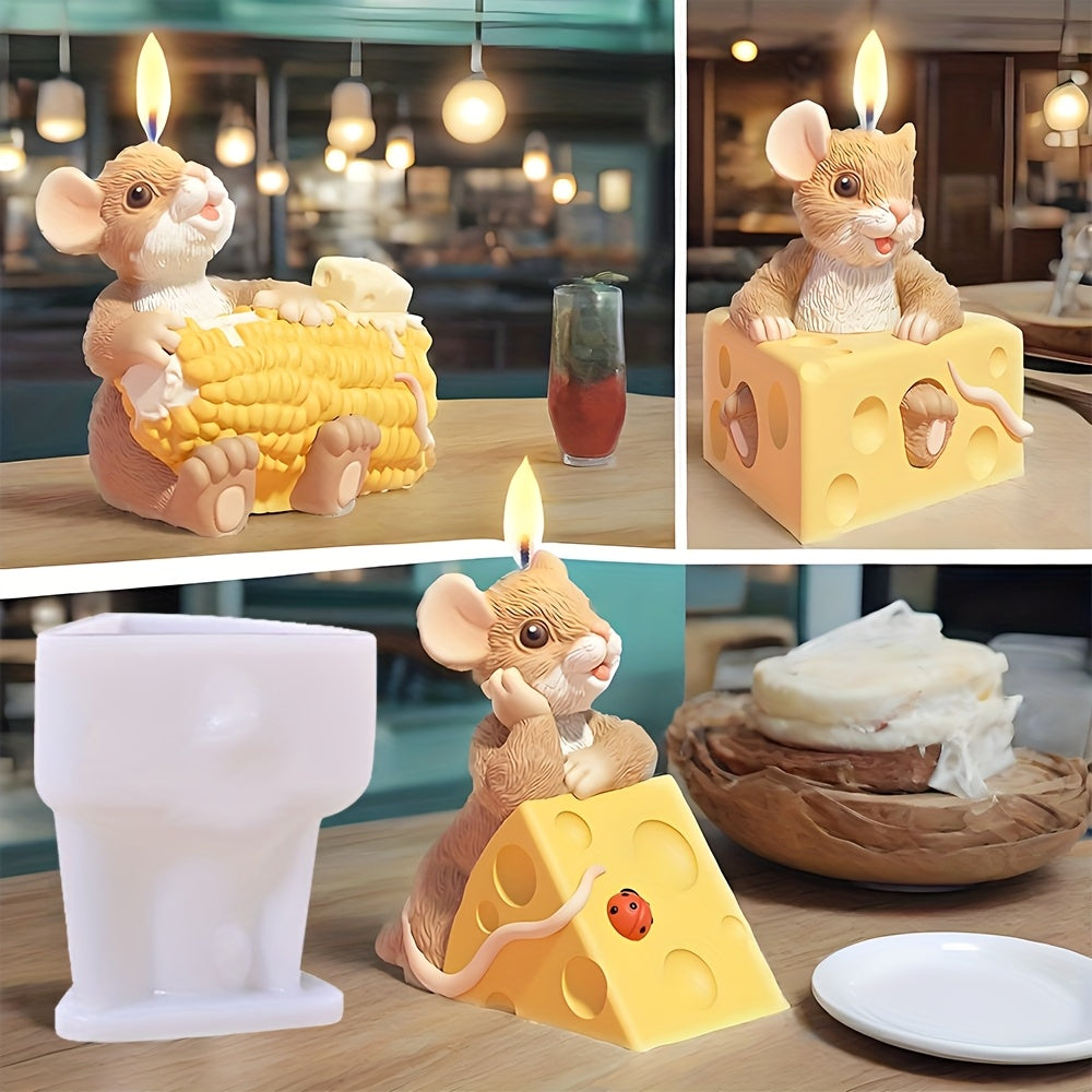 DIY Mouse Scent Silicone Mold 3D Cartoon Animal Mold