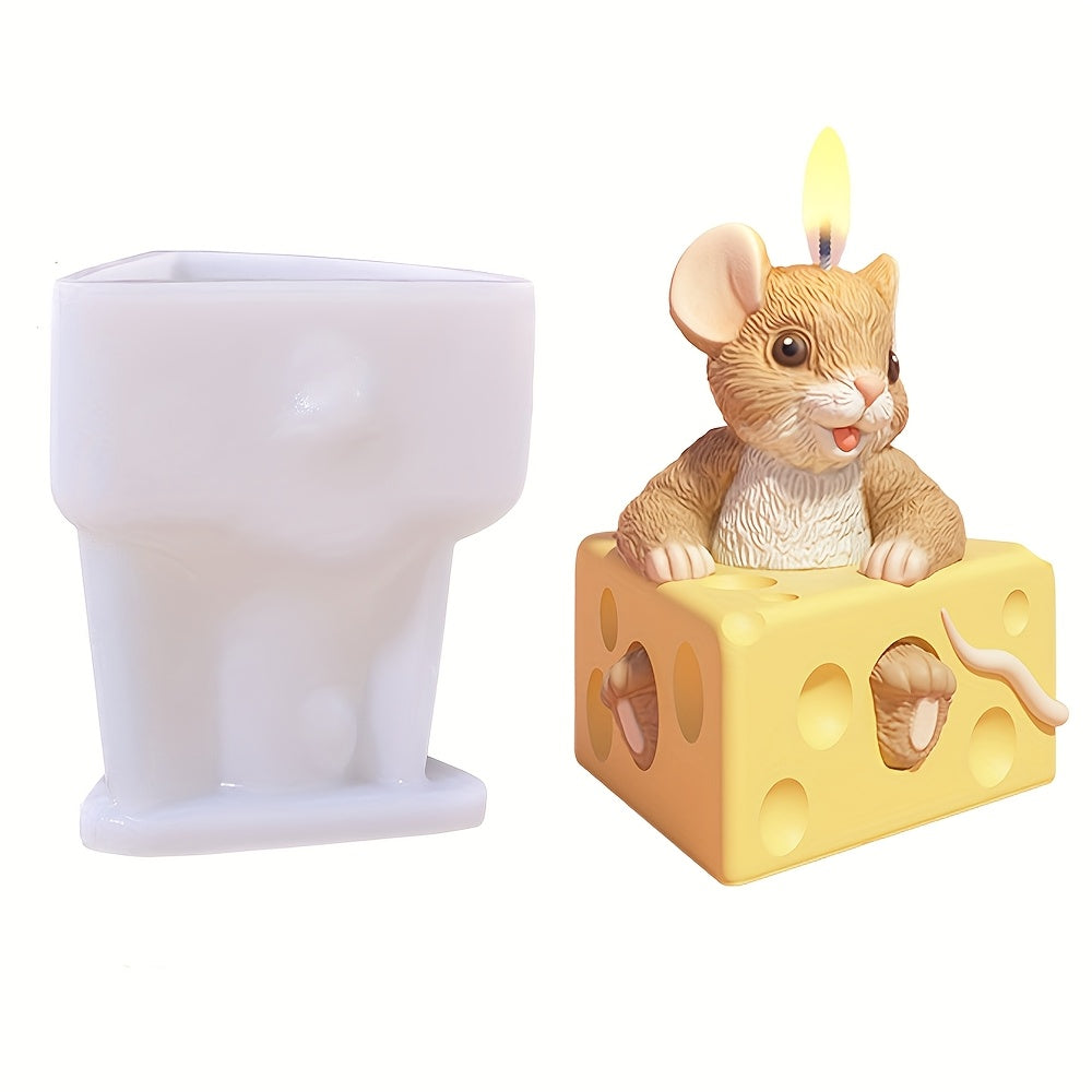 DIY Mouse Scent Silicone Mold 3D Cartoon Animal Mold