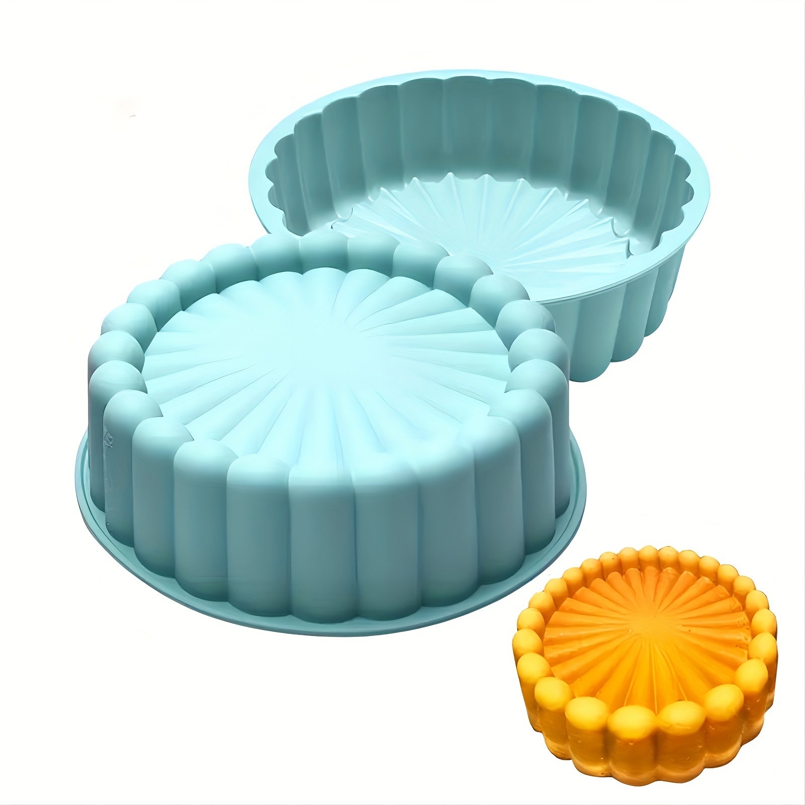 One Piece, This Versatile Non-Stick Silicone Cake Mold Is Perfect for Making Delicious Cakes, Ideal for Occasions Like Weddings And Birthdays! (7.68 Inches)
