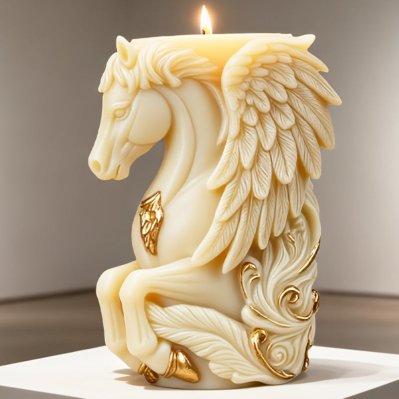 3D Pegasus Candle Silicone Mold