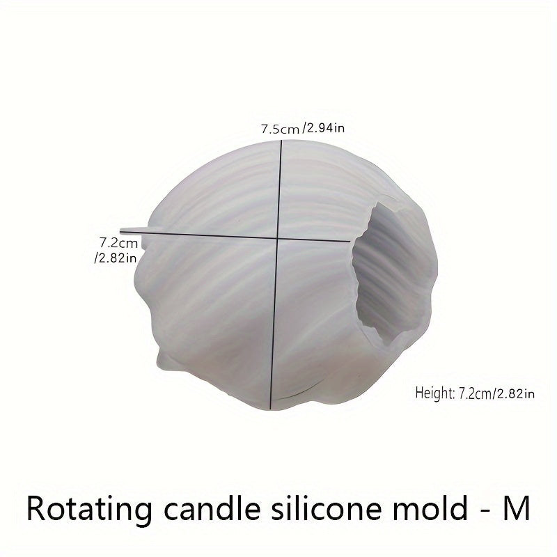 3D Rotating Column Candle Silicone Mold