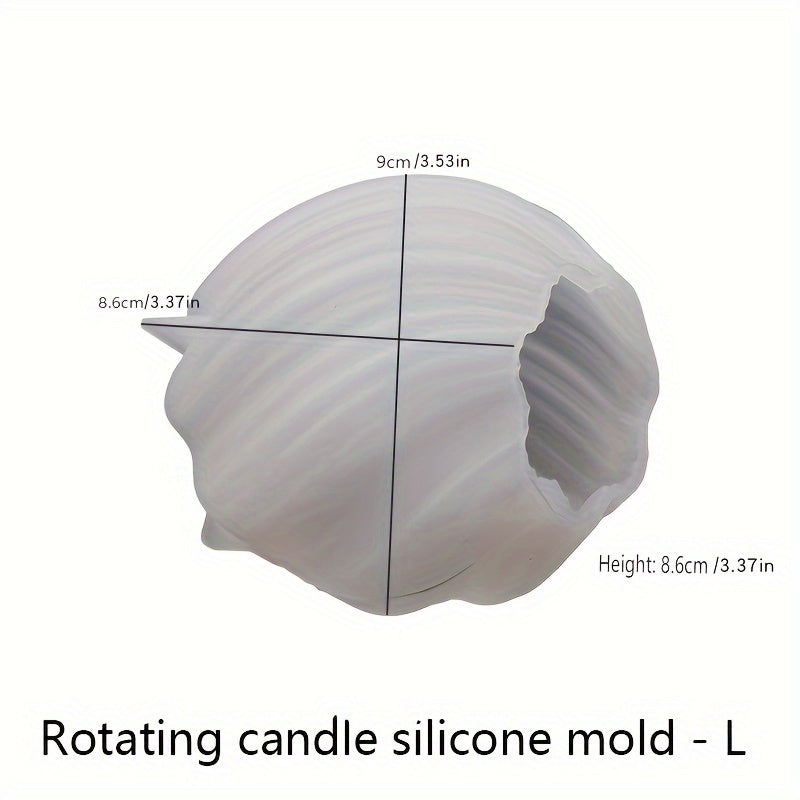 3D Rotating Column Candle Silicone Mold