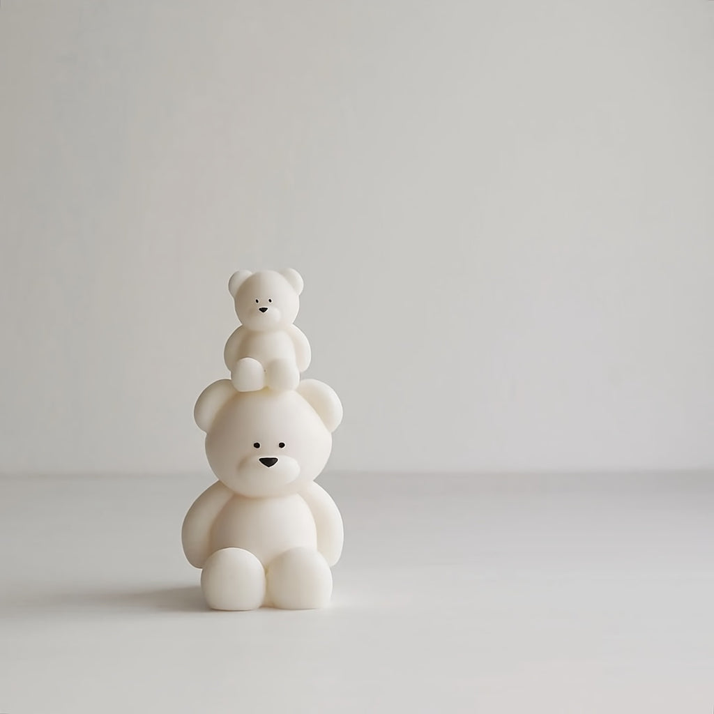 Adorable Bear-Scented Candle Molds, Bear Soap Molds, Silicone Molds for Candles, Home Decor Clay Molds, Resin Bear Cartoon Animal Molds