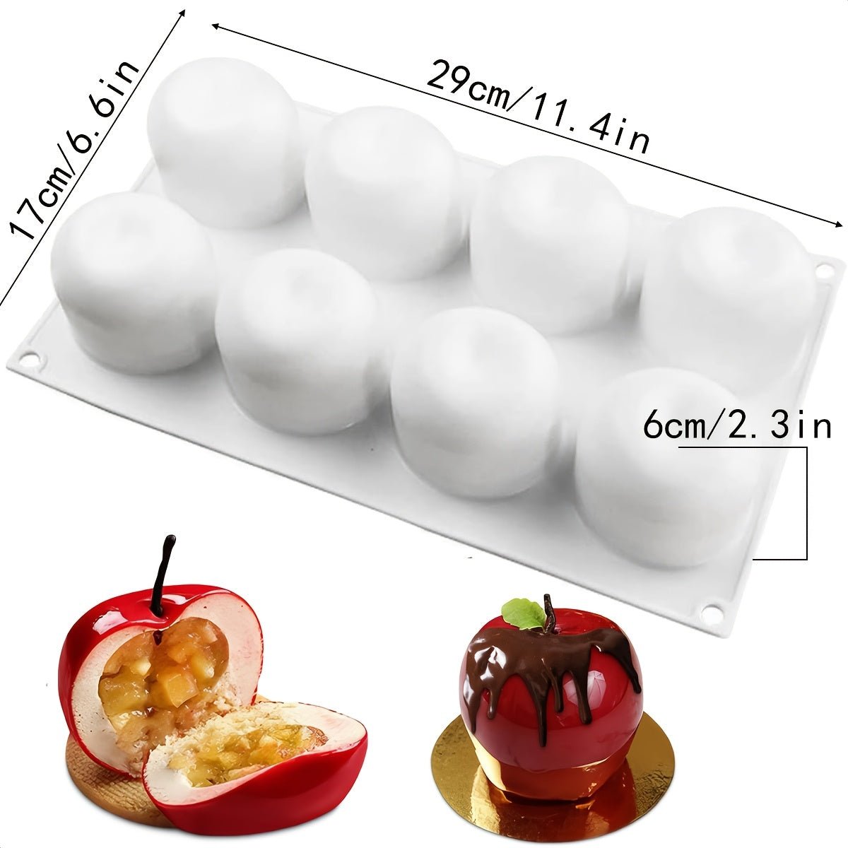 Apple Silicone Baking Mold