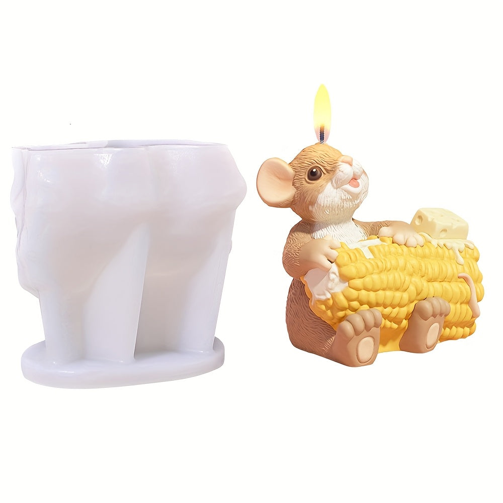 DIY Mouse Scent Silicone Mold 3D Cartoon Animal Mold