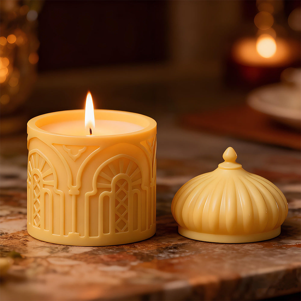 Silicone Mold for Candle Cups, Middle Eastern Incense Holder Jar Epoxy Resin Mold, Home Desktop Storage Decorative Drip Resin Mold