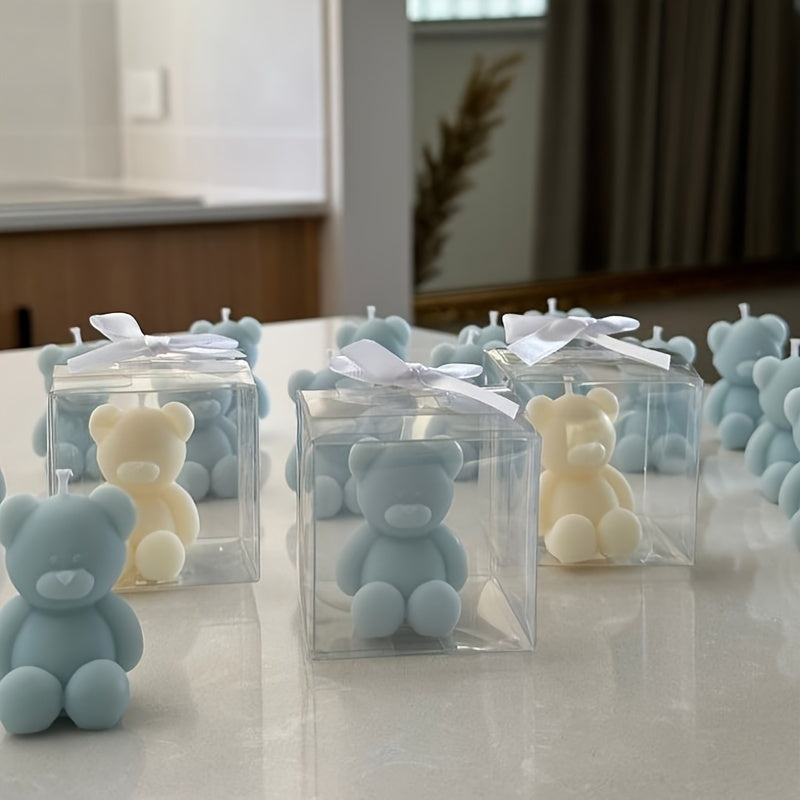 Adorable Bear-Scented Candle Molds, Bear Soap Molds, Silicone Molds for Candles, Home Decor Clay Molds, Resin Bear Cartoon Animal Molds