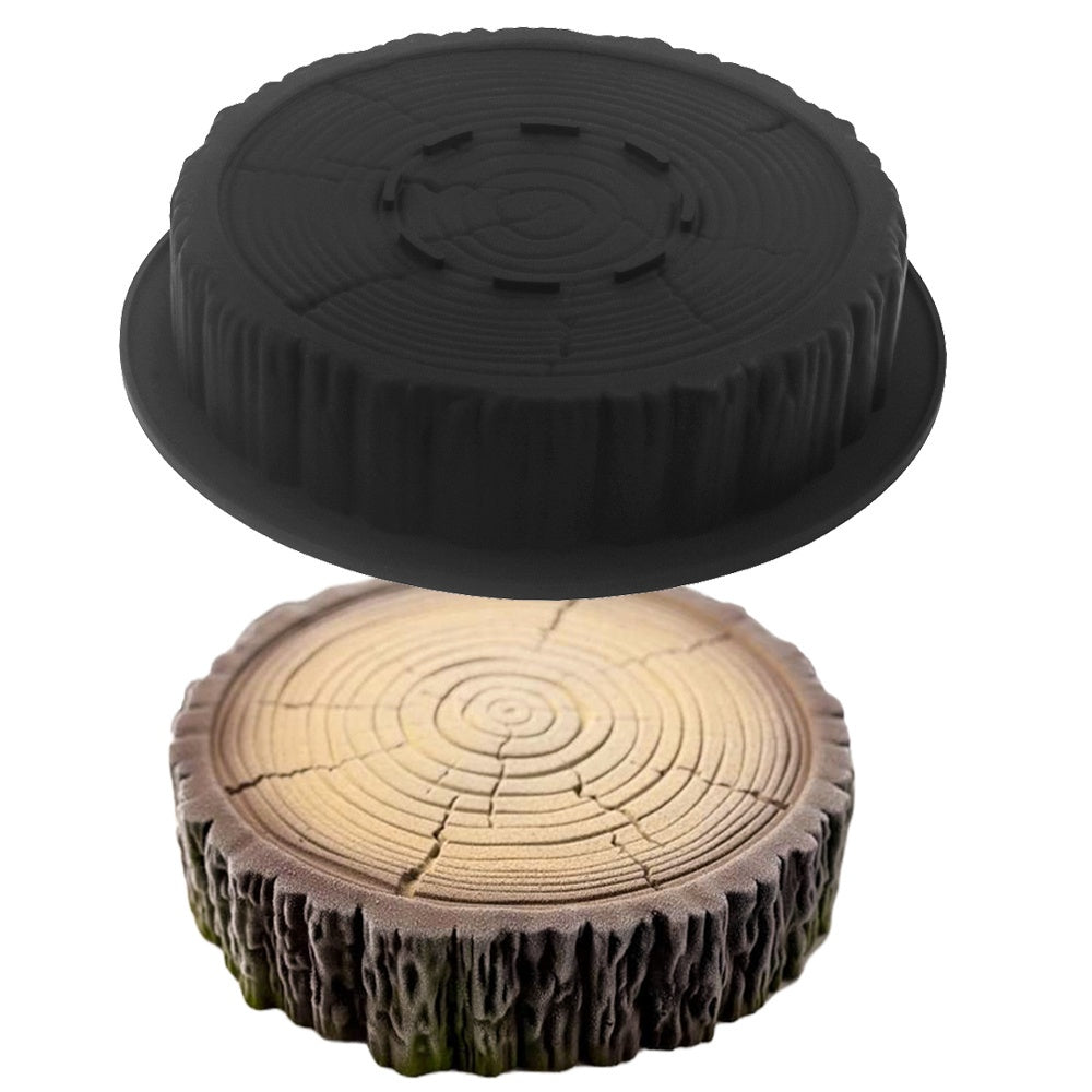 Creative Silicone Mousse Mold Shaped Like a Tree Stump - Easy to Release And Clean, Essential for Baking And Crafts, Suitable for Various Ingredients, Desserts, And Handmade Soaps