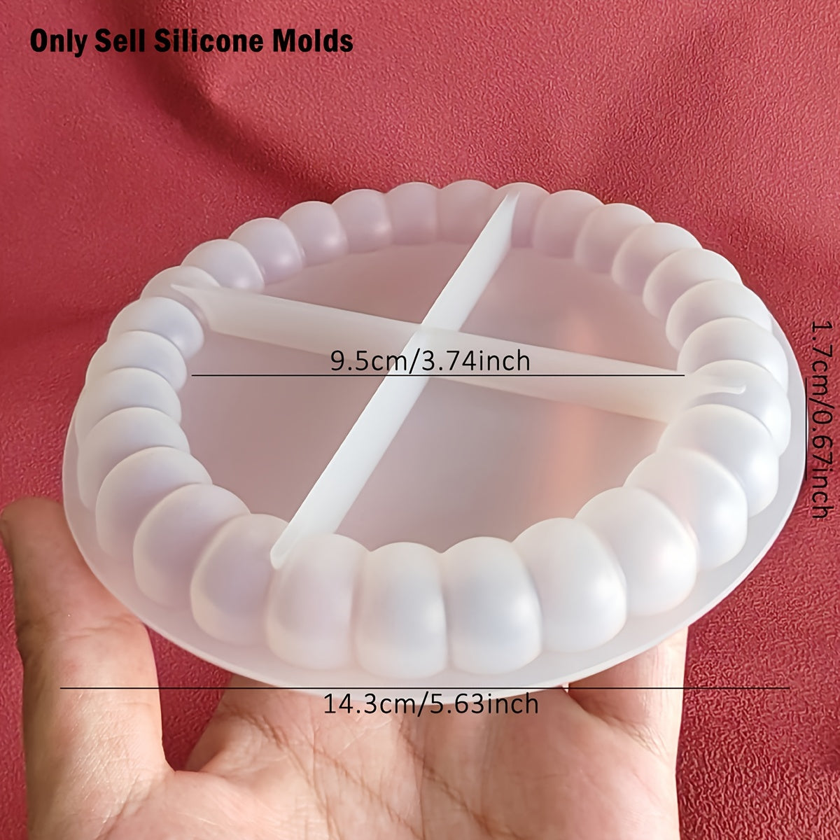 Round Bubble Coaster Silicone Molds for DIY Epoxy Jewelry Storage Tray, Plaster Tray, Cement Cup Pad, Injection Resin Mold