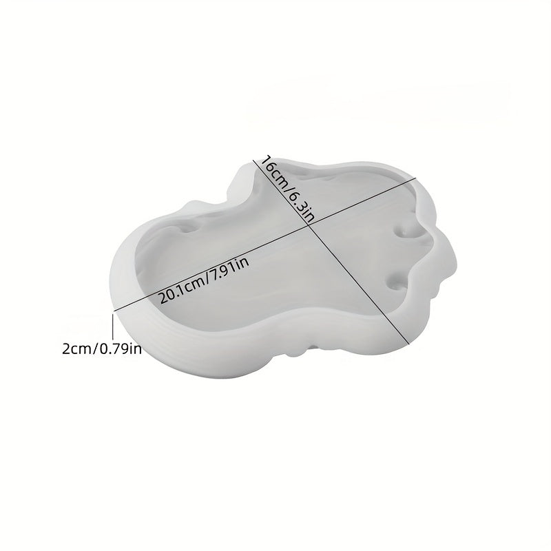 DIY Drop Glue Gypsum Cement European Style Lace Relief Tray Tray Storage Tray Mirror Surface Silicone Mold