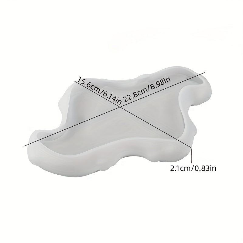 DIY Drop Glue Gypsum Cement European Style Lace Relief Tray Tray Storage Tray Mirror Surface Silicone Mold