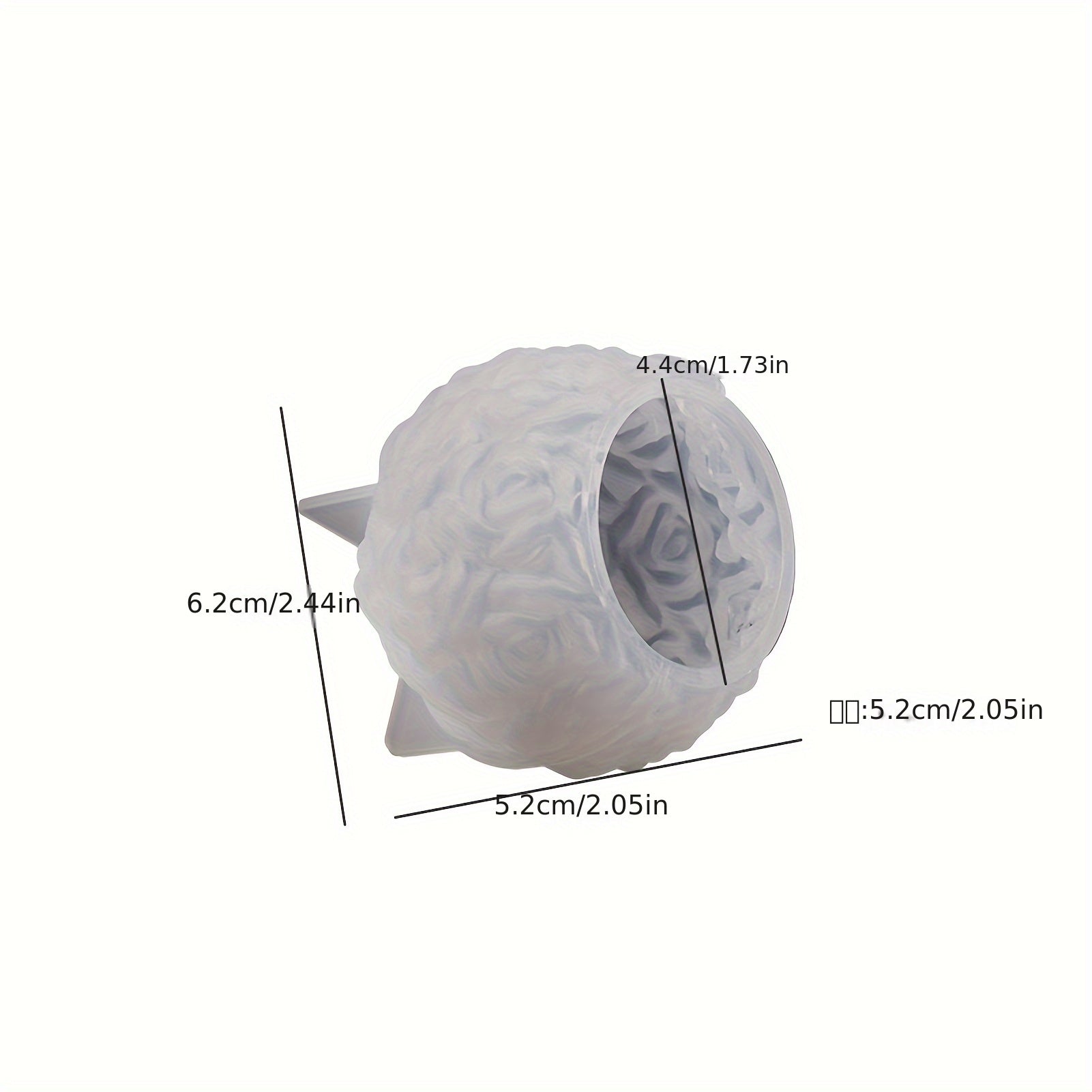 1pc Multi-Size 3D Rose Ball Silicone Mold | Floral Cluster Rose Sphere Craft Resin Molds for Home Decor and Crafts
